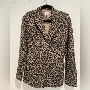 CAbi Leopard Print Blazer
